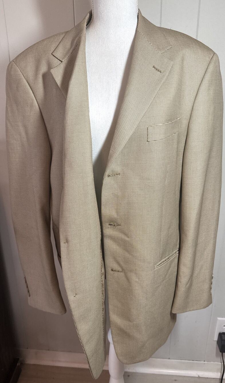 LUCA ROSSI Italia Blazer Mens 42R Brown Suit Jacket Sport Coat Interview BB2
